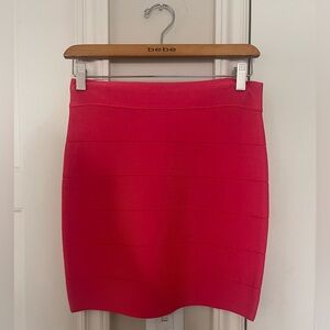 BEBE - Hot pink bodcon mini skirt